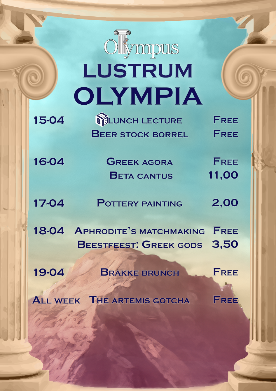 Lustrum Olympus ticketsale