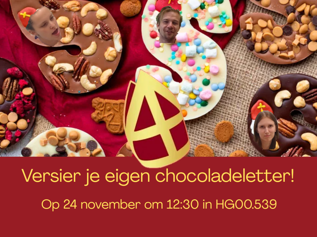Versier je eigen chocoladeletter!